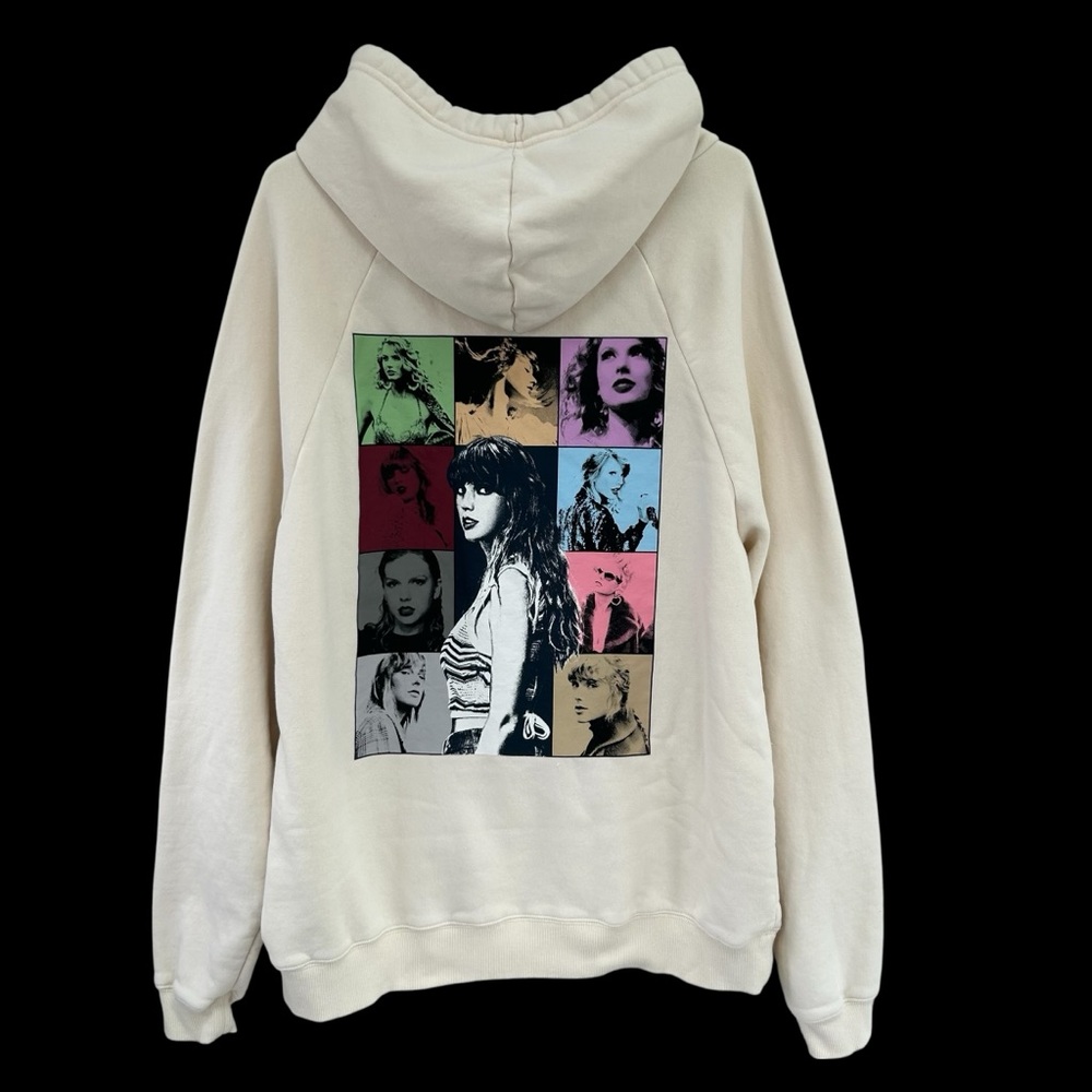 TAYLOR SWIFT The Eras Tour Almond Color Hoodie Sweatshirt M
